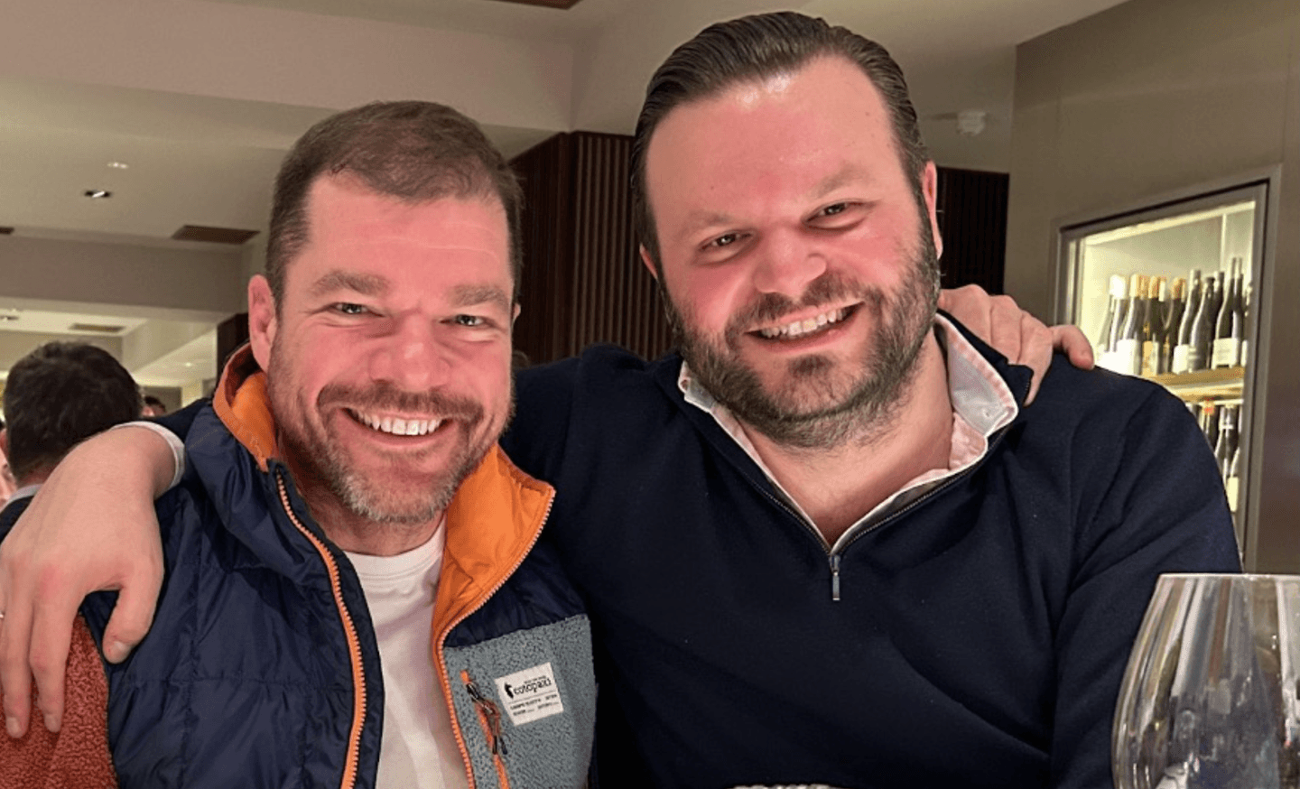 Gregor Stühler (Founder & CEO of Scoutbee) and Luca Eisenstecken, dinner in Berlin (2024)
